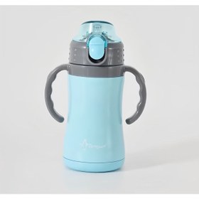 Resim AKILLIELMA AKILLEILMA- 3048 BİBERON TERMOS MAVİ ÇELİK ÇİFT KATLI 280ML 