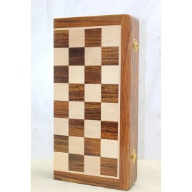 Resim MCM Group Mıknatıs Taşlı Ahşap Katlanabilir Kutulu Satranç Oyunu 40 cm G225 ( Lisinya ) 