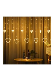 Resim SNA : Dekoratif Saçak İp Perde Led Işık Aydınlatma Günışığı Dekor Süsleme Yılbaşı Süsü 3 METRE UZUNLUK 