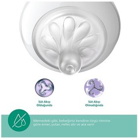 Resim Doğal Tepkili Cam Biberon 120ml 0-3 Ay 3 Adet 
