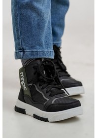 Resim Mnpc Erkek Çocuk Siyah Suya Dayanıklı Anatomik Sneaker Günlük Bot 25k3b110172 Siyah 