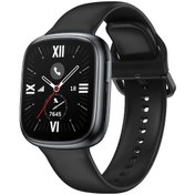 Resim Willowhaven Honor Watch 4 Yedek Silikon Bileklik Siyah Yumuşak Akıllı Saat Kayışı 