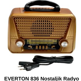 Resim Solar Güneş Enerjili Radyo, Bluetooth, Usb, Sd Kart, Mp3, Nostaljik Tasarım 