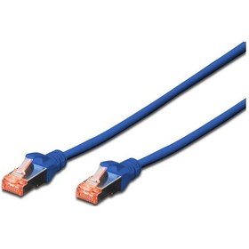 Resim Beek Cat 6 Sftp/pımf Pairs In Metal Foil Patch Kablosu, 0,5 Metre, Lszh, Awg 26, Mavi Renk-18942 