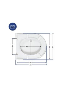 Resim Duravit Starck 3 Uyumlu Klozet Kapağı Yavaş Kapanır 