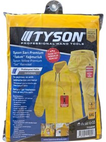 Resim Tyson Premıum Takım Yağmurluk Sarı Xxl 50 Adet 