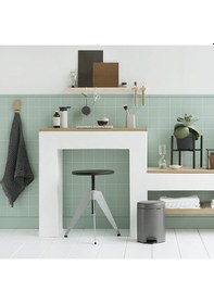 Resim Brabantia Çöp Kutusu 5 Litre Newicon Pedallı Platin 112683 