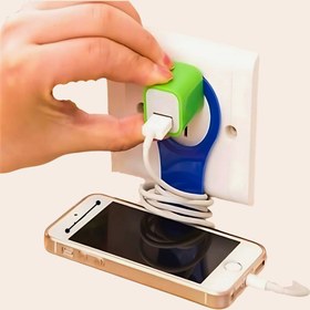Resim Vekorr Mobil Şarj Askılık Çok Amaçlı Pratik Priz Telefon Tutucu Standı 