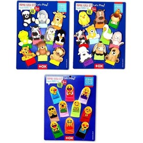Resim 3 Set - 30 Parça Tox Evcil , Vahşi Hayvanlar Ve Emojiler Parmak Kukla T771 T781 T106 