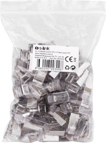 Resim S-lınk Sl-cob24p, Rj45, Yeni Nesil Jac, Utp, Cat6, Metal 100lü Paket 