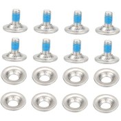 Resim Suntek Snowboard Bağlama Vida Seti Ayar Ekipmanları Sabit Kayak Gümüş 