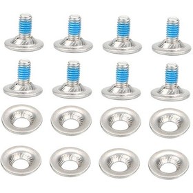 Resim Suntek Snowboard Bağlama Vida Seti Ayar Ekipmanları Sabit Kayak Gümüş 