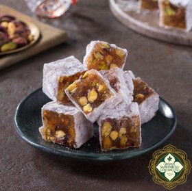 Resim Meşhur Safranbolu Lokumcusu Double Roasted Turkish Delight with Pistachios 400g (14.11 oz) 