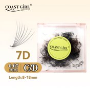 Resim 7D 1000 adet Gevşek Hacimli El Yapımı Sahte Kirpikler, 0.07mm Kalınlık, C/D Eğrilik, 8-18mm Uzunluk, Yumuşak ve Doğal Uzatma, Köklenme ve Yapıştırıcı Yok, Taklit Vizon Malzeme, Kalın ve Büyük Gözler, Kişisel Greft Güzellik Kirpik Mağaza Kullanımı 