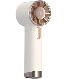 Resim Taşınabilir Vantilatör Ayarlanabilir El Tipi 1 İla 100 Hız Bej, 