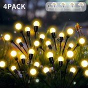 Resim 4 Paket Güneş Enerjili Dış Mekan Işıkları, Toplam 32 Led, Bahçe Işıkları 8 Çeşit Flaş Modu, Işık Kaynağı Algılama, Film Teması, Danslar, Partiler, Noel, Çimler, Avlu Atmosferi Süsleme İçin Çok Uygun 