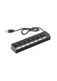 Resim DARK Connect Master DK-AC-USB272 7port USB 2.0 Siyah USB Çoklayıc 