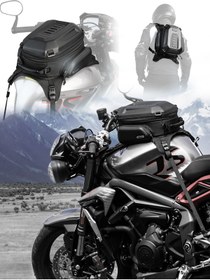 Resim Rhinowalk MTR3001KC Su Geçirmez Genişleyebilir Motosiklet Tank Çantası (15-18L) 