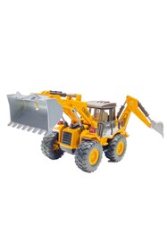 Resim tmtoysandmore Oyuncak Metal Kepçeli Buldozer Kepçe Çift Taraflı Iş Makinası 32 Cm 