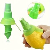 Resim 1 Adet Manuel Limon Sıkma Püskürtme Şişesi - Sağlam Plastik Limon Öğütücü, Taze Limon, Turunçgil ve Greyfurt Suyu için Kompakt Mutfak Aleti - Kolay Döküm Tasarımı ile Pişirme, Salata Sosu, Temizlik için - Tezgah Yerden Tasarrufu Sağlayan Limon Sıkacağı 