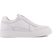 Resim Sail Lakers - Beyaz Deri Bağcıklı Erkek Sneaker 