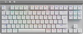 Resim Logitech G G515 LIGHTSPEED TKL Düşük Profilli Kablosuz Oyun Klavyesi, LIGHTSYNC RGB, İnce Sayısal Tuş Takımsız Tasarım, PBT Tuş Kapakları, İngilizce Tuş Dizilimi, Beyaz 
