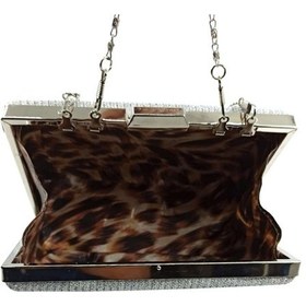 Resim Çanta Sepetim Gümüş Simli Tablet Abiye Çantası - Gümüş 