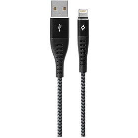 Resim ExtremeCable Ekstra Dayanıklı iPhone Lightning Şarj Kablosu 150cm Siyah 