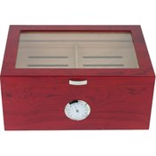 Resim Falconetti 2 Katlı Camlı Humidor Puro Kutusu Rc19 