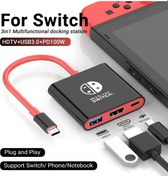 Resim Maerknon Nintendo Switch Taşınabilir Bağlantı İstasyonu Type-c Hub - Hdmı Ve Usb 3.0 Özellikli Seyahat & Oyun Orangedistribütör Garantili 