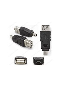 Resim Mini Usb Erkek To Usb Dişi Otg Dönüştürücü 
