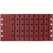 Resim 10 adet Pnömatik Talaş Makinesi Özel Kendinden Yapışkanlı Talaş Kağıdı, No. 80 Dikdörtgen Arka Destek Talaş Kağıdı, 185x93mm - Karışık Paket No. 40-2000 Talaş Kağıdı 