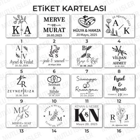 Resim Kişiye Özel Mum Mika Kutu Düğün Hediyeleri, Kına Hediyeleri, Nikah Hediyeleri 