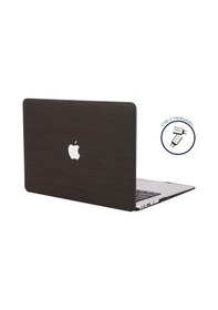 Resim Apple Uyumlu MacBook Pro Kılıf 13inç M1-m2, Wood01 Type-c'li Model A2338 A2289 A2251 A1706-08 A1989 A2159 İle Siyah 
