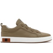 Resim Men's Beige Lace-Up Leather Sneaker Derimod