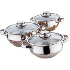 Resim Mercan Güveç Seti 3 Lü Cam Kapak 