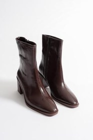 Resim Zerina Kadın Bej Metal Aksesuarlı Sivri Burun Yüksek İnce Topuklu Ayakkabı Stiletto (9 CM), 36 