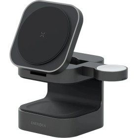 Resim Energea Magcube 3in1 Katlanabilir 15W Telefon Saat Airpods Masaüstü Hızlı Şarj Standı 