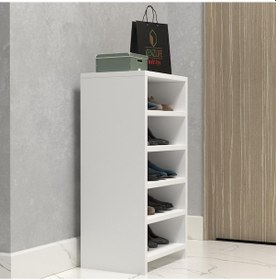 Resim Kenzlife Ayakkabılık Konevi Mat Beyaz Suntalam 080 040 30 On Çift Ayakkabı Kapasitesi Arkalıksız Beyaz 