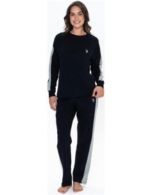 Resim U.S. Polo Assn. Kadın Uzun Kollu Eşofman Takım Us.01.17076-lacivert-l Çok Renkli 
