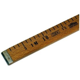 Resim Kaliteli Tsek-Onaylı Tahta Manifatura Cetveli Ön/Arka Yüzü 100cm 