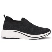 Resim Derimod Zero Kadın Siyah Kalın Tabanlı Kumaş Sneaker 25SFE49536F 