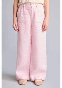Resim Defacto %100 Keten Wıde Leg Geniş Paça Pembe Pantolon Kız Çocuk H1900a826smpn440 Pembe-pn440 