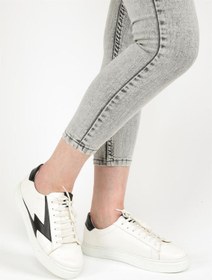 Resim layki Stelles Beyaz Siyah Renkli Kadın Sneaker 