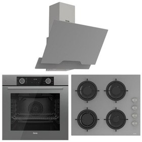 Resim Ferre FryArt Serisi Hava Fritözü Özellikli Ankastre Set - Gri 