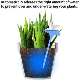 Resim Bitkiler İçin Kendi Kendini Sulayan Ampuller-6 X Bitki Sulama Cihazları-şeffaf Renk 