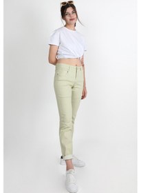Resim Balins Bayan Gabardin Pantolon Mint Mint Yeşili 