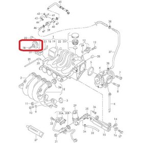 Resim Vw Golf 4 Bora Octavia Seat Toledo Akl Motor Vakum Tüpü 06a129061 