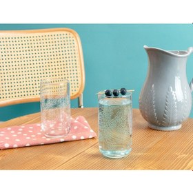 Resim Madame Coco Musette-White Flowers 4'Lü Meşrubat Bardağı Seti 365 ML 