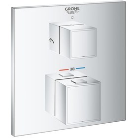 Resim Grohe Grohtherm Cube Termostatik Banyo Duş Bataryası 2 Çıkışlı Di 